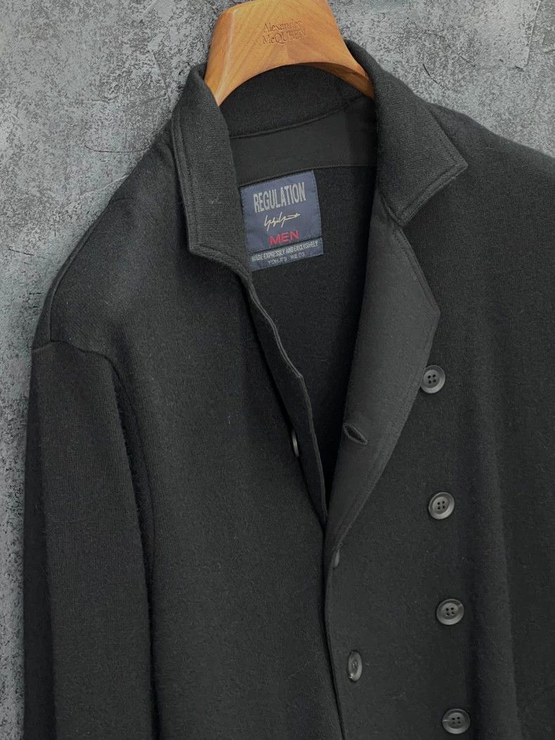 Yohji Yamamoto Yohji Yamamoto Black Button Coat Size US XS / EU 42 / 0 - 6 Thumbnail