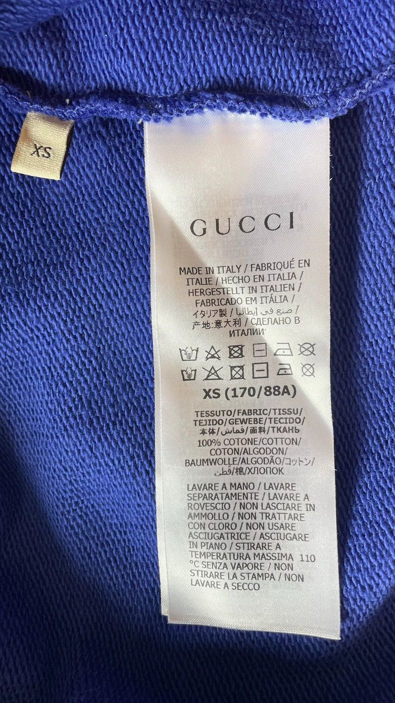 Gucci Gucci Unisex Blue Striped Hoodie Size US XS / EU 42 / 0 - 8 Thumbnail
