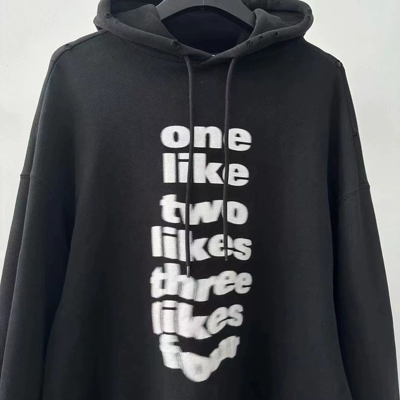Balenciaga Balenciaga Runway Phantom Letter Hoodie Size US S / EU 44-46 / 1 - 3 Thumbnail