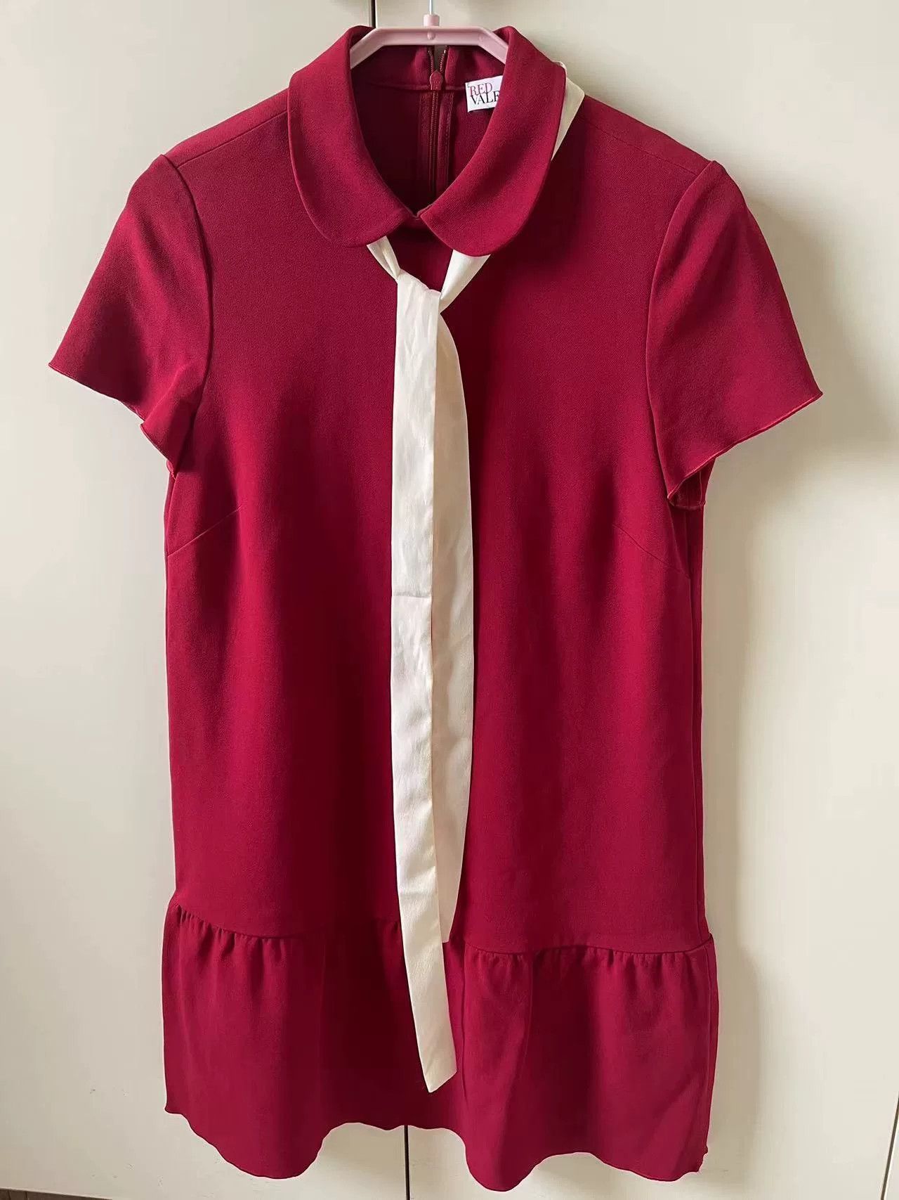 Valentino Valentino Women's Red Short-Sleeve Dress Size US XS / EU 42 / 0 - 8 Thumbnail