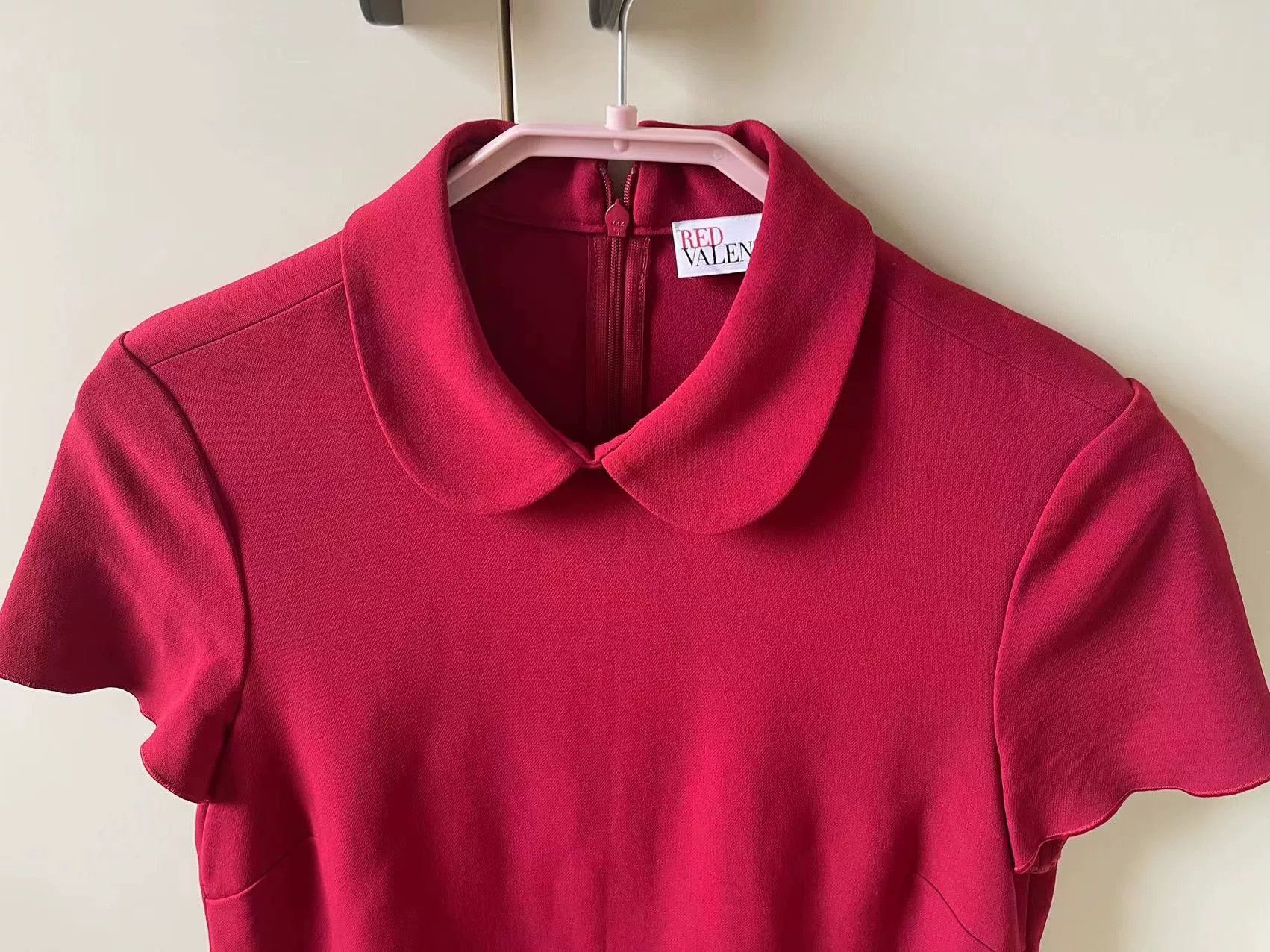 Valentino Valentino Women's Red Short-Sleeve Dress Size US XS / EU 42 / 0 - 7 Thumbnail