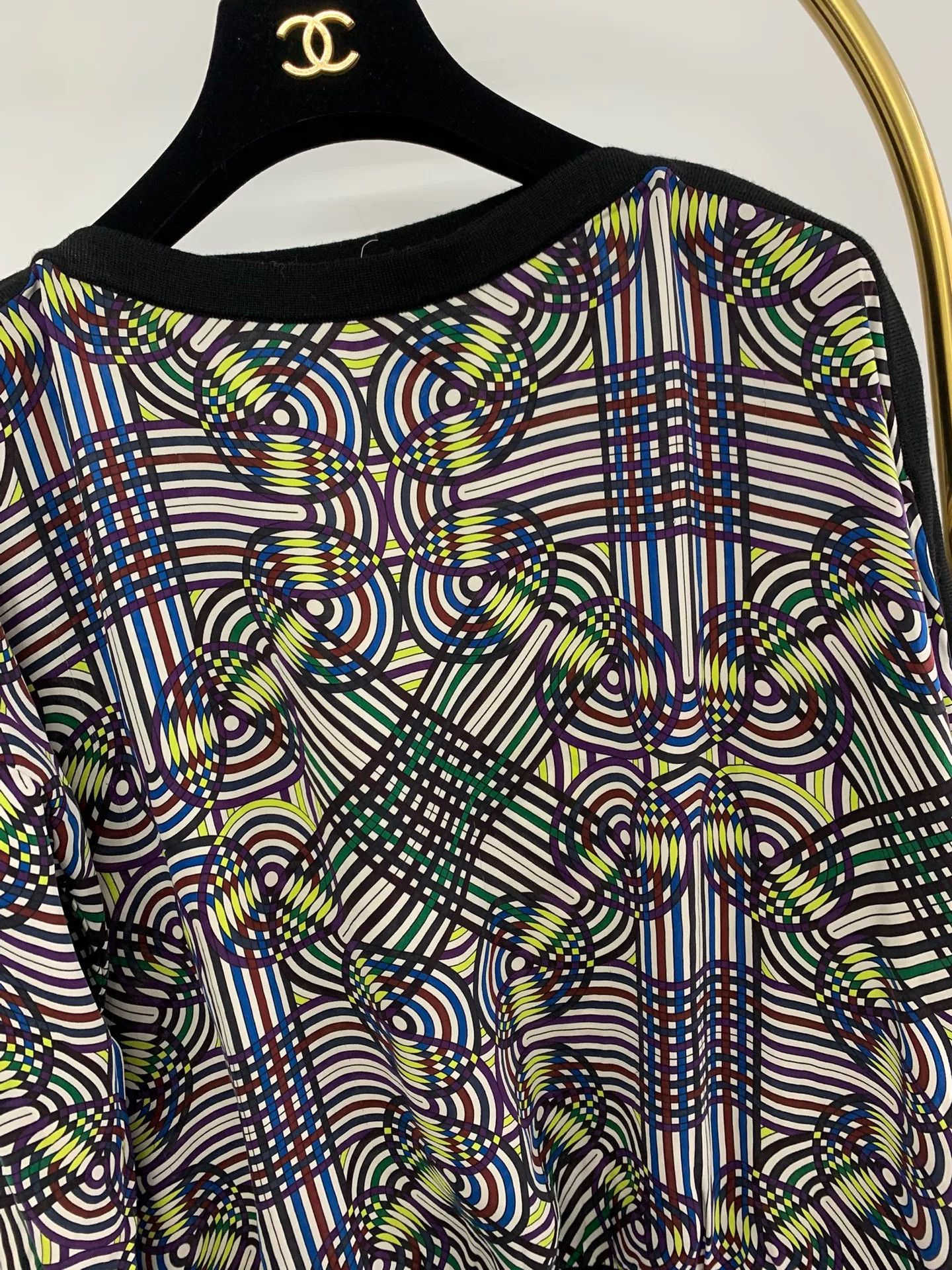Hermes Hermes White Silk Printed Top Size US M / EU 48-50 / 2 - 2 Thumbnail