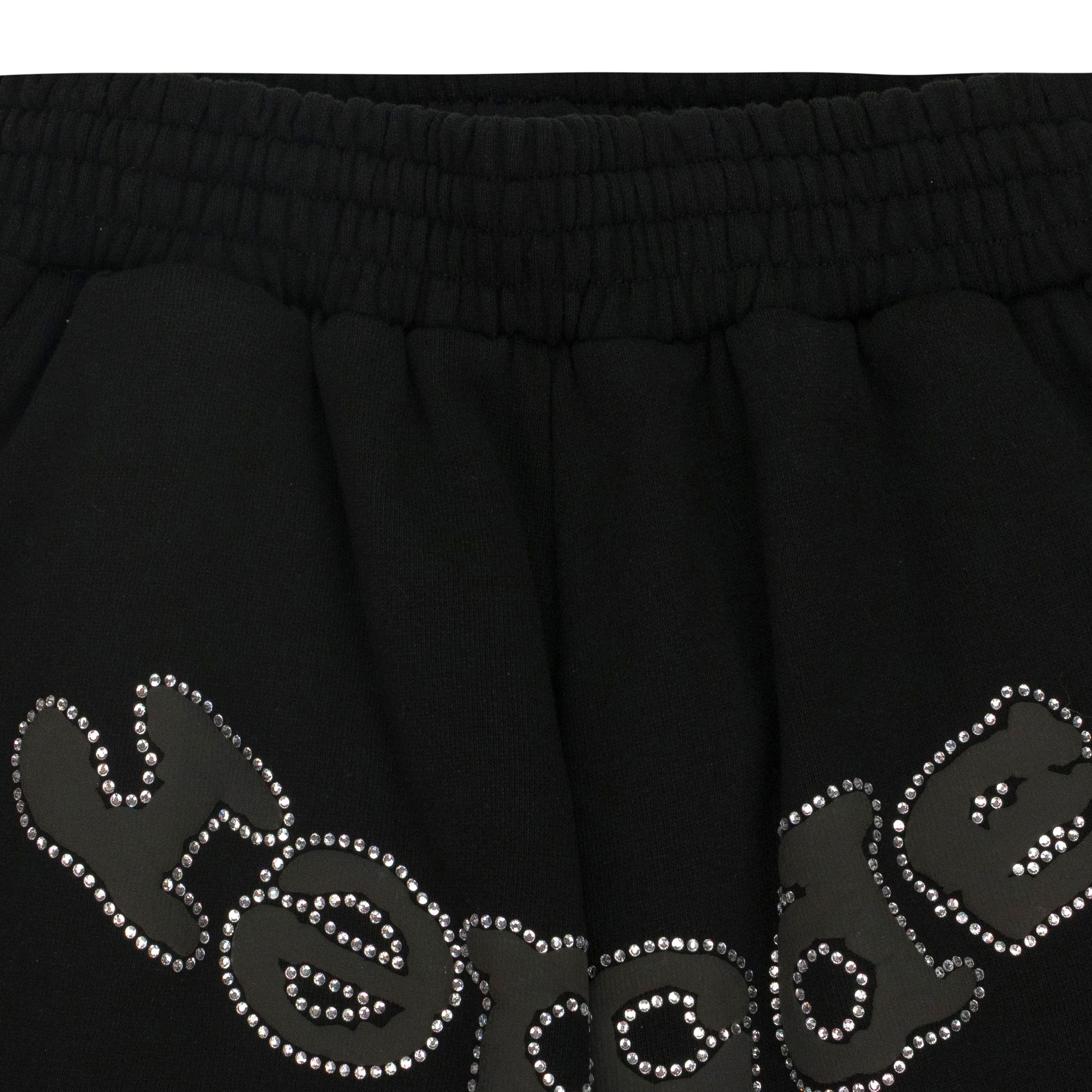BLACK OG WEB V2 RHINESTONE SHORTS SIZE XS