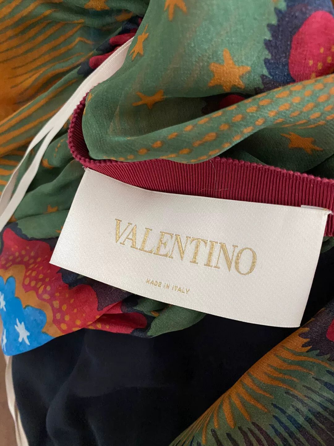 Valentino Valentino Printed Silk Dress Size US L / EU 52-54 / 3 - 2 Thumbnail