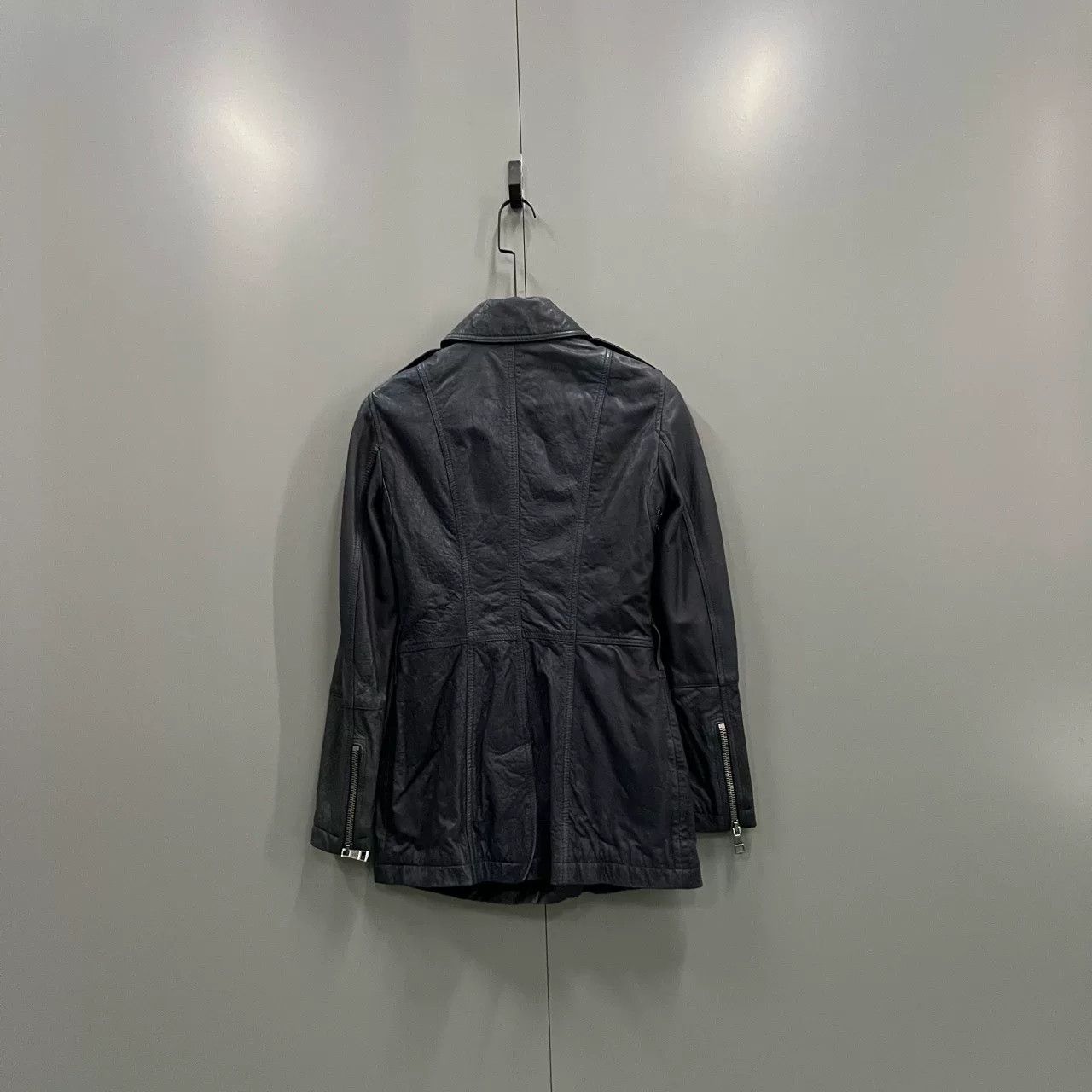 Burberry Burberry Navy Blue Full Leather Coat Size 34 Size US XS / EU 42 / 0 - 2 Thumbnail