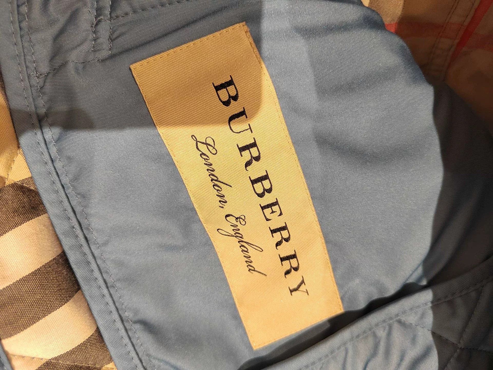 Burberry Burberry London Blue Cotton Coat Size US M / EU 48-50 / 2 - 7 Thumbnail