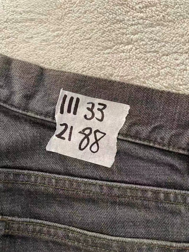 Helmut Lang Helmut Lang Gray Black Raw Denim Jeans 33 Size US 33 - 6 Thumbnail