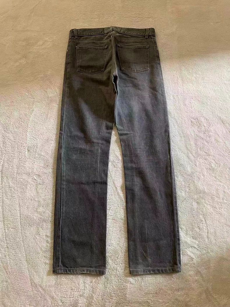 Helmut Lang Helmut Lang Gray Black Raw Denim Jeans 33 Size US 33 - 5 Thumbnail
