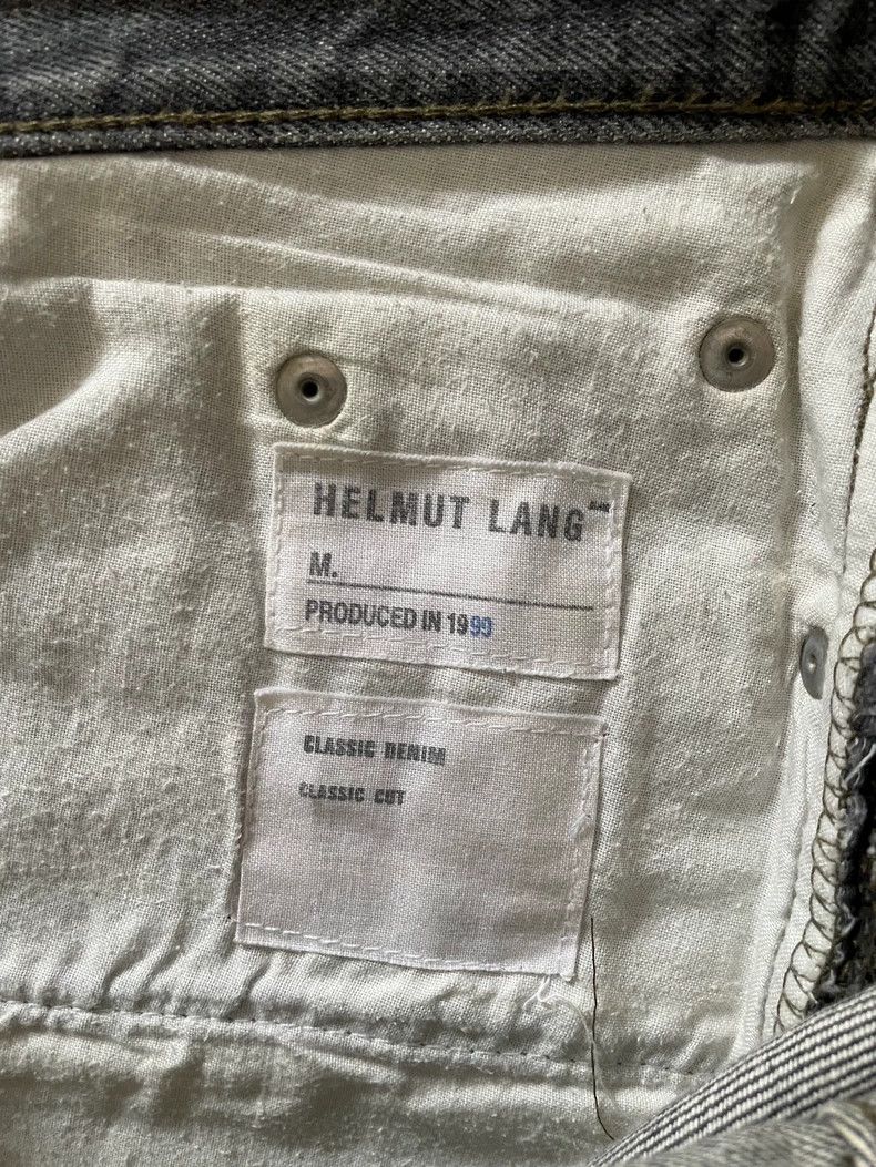 Helmut Lang Helmut Lang Gray Black Raw Denim Jeans Size US 33 - 4 Thumbnail