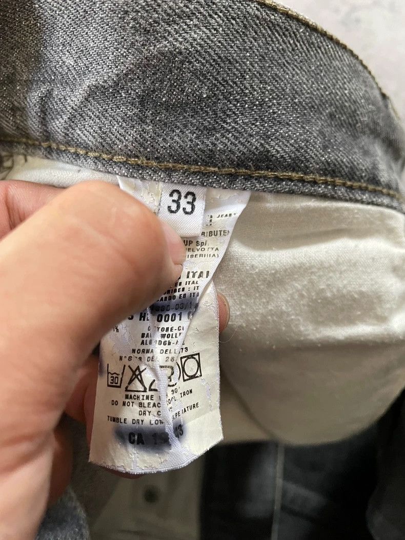 Helmut Lang Helmut Lang Gray Black Raw Denim Jeans Size US 33 - 3 Thumbnail