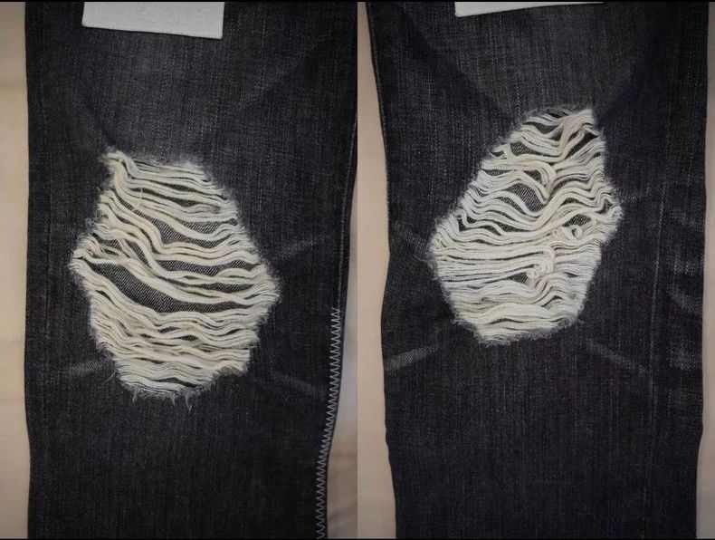 Number (N)ine Number (N)ine 04AW Peace Patch Jeans Size US 27 - 3 Thumbnail