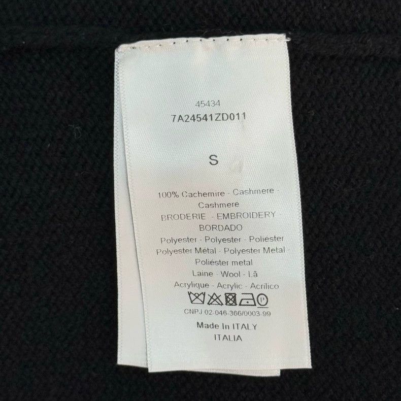Dior Dior Black Clover Goat Cashmere Sweater Size US S / EU 44-46 / 1 - 6 Thumbnail