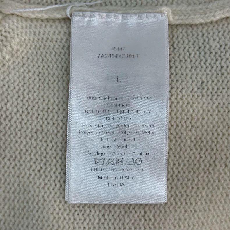 Dior Dior Clover Cashmere Sweater L Size US L / EU 52-54 / 3 - 6 Thumbnail
