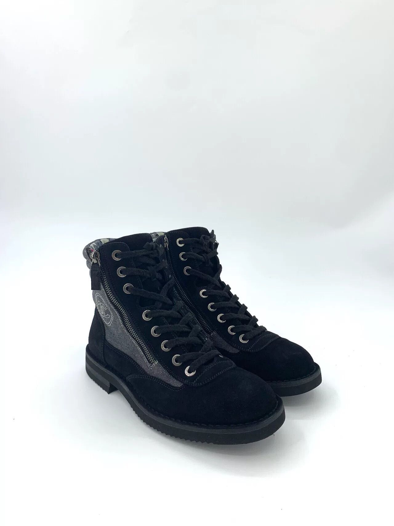 Chanel Chanel Suede Lace-Up Short Boots Size US 10 / EU 43 - 2 Thumbnail