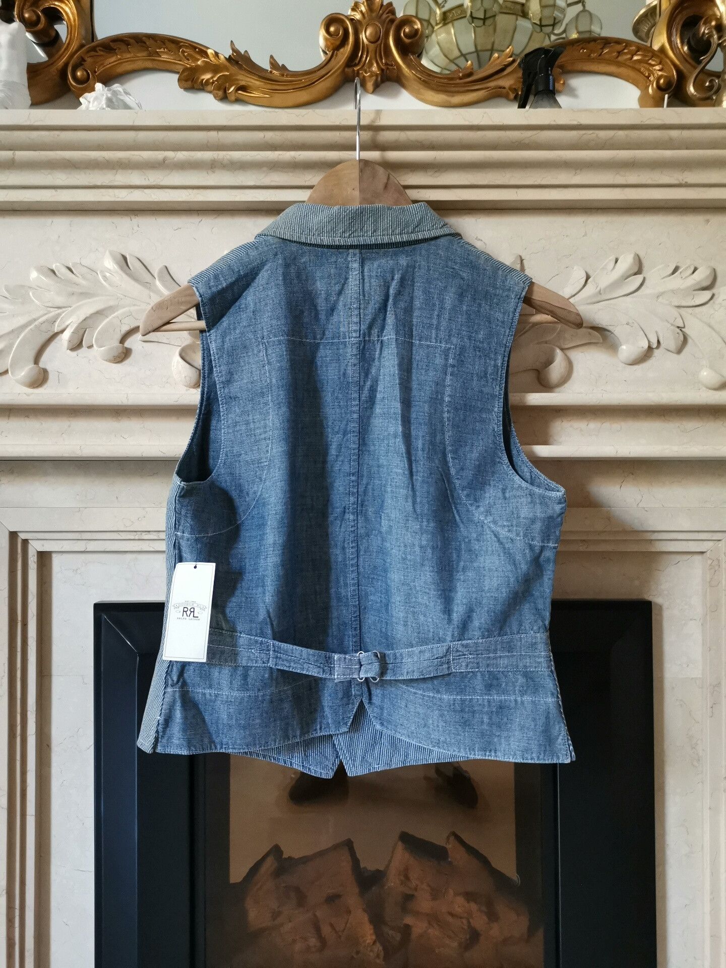 RRL Ralph Lauren RRL Double RL Indigo Dyed Vest Size US S / EU 44-46 / 1 - 2 Thumbnail