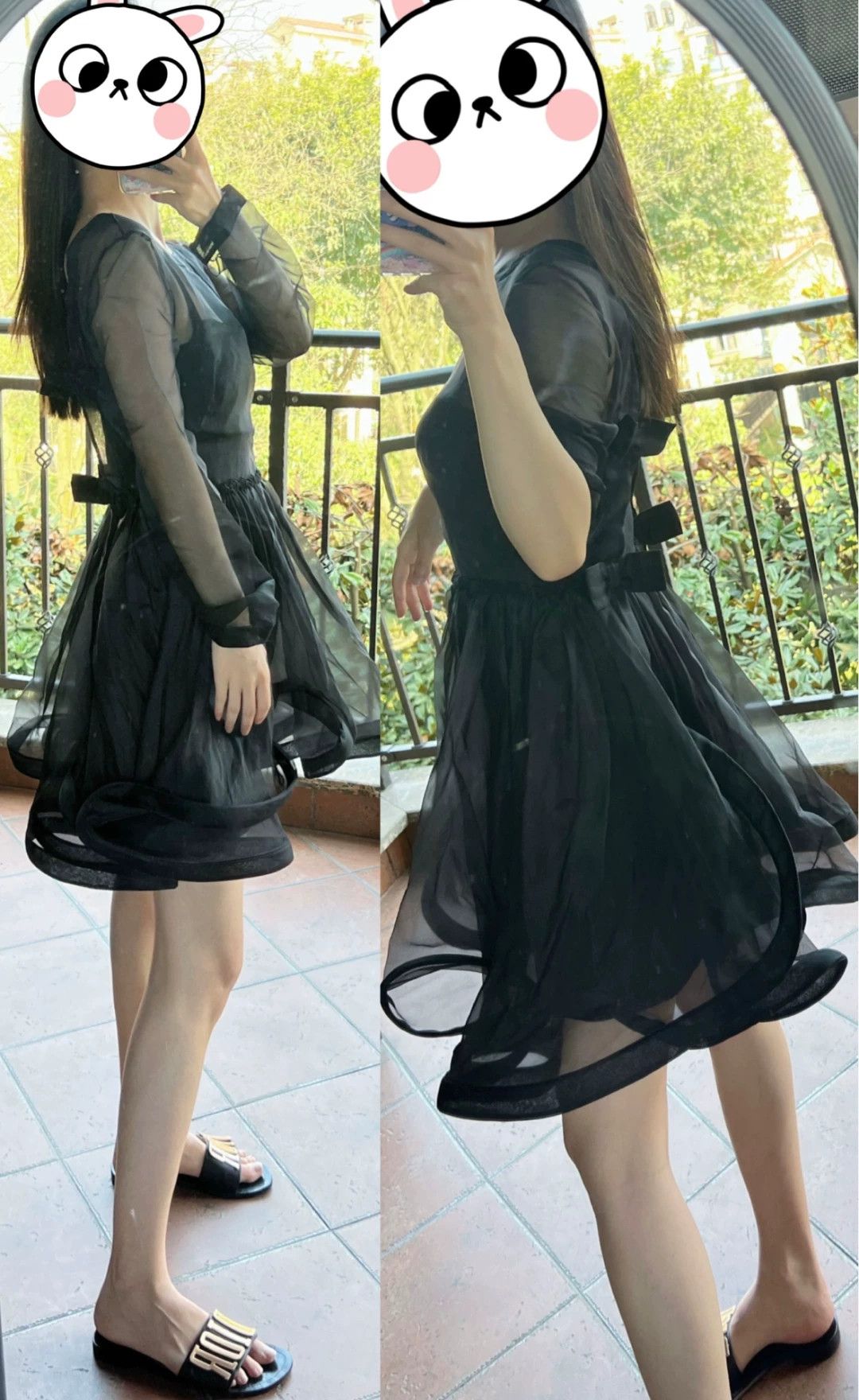 Valentino Valentino Black Chiffon Dress Size US S / EU 44-46 / 1 - 3 Thumbnail
