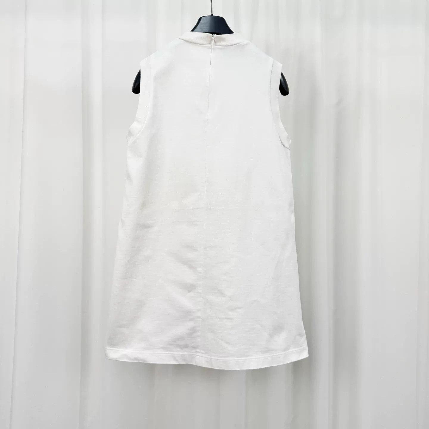 Prada Prada Bow Triangle Logo Sleeveless Dress Size US M / EU 48-50 / 2 - 2 Thumbnail