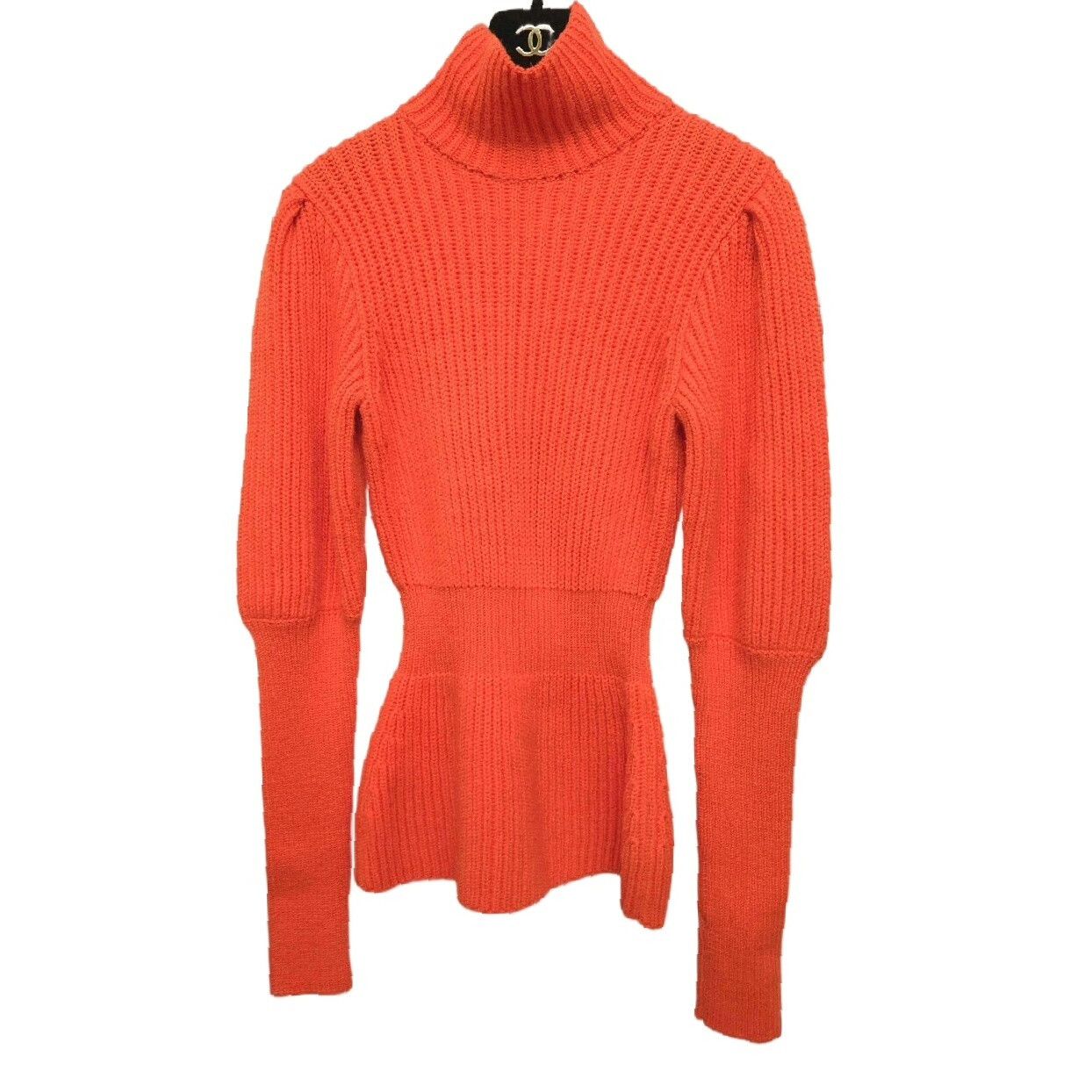 Dior dior orange high-neck wool sweater Size US S / EU 44-46 / 1 - 9 Thumbnail