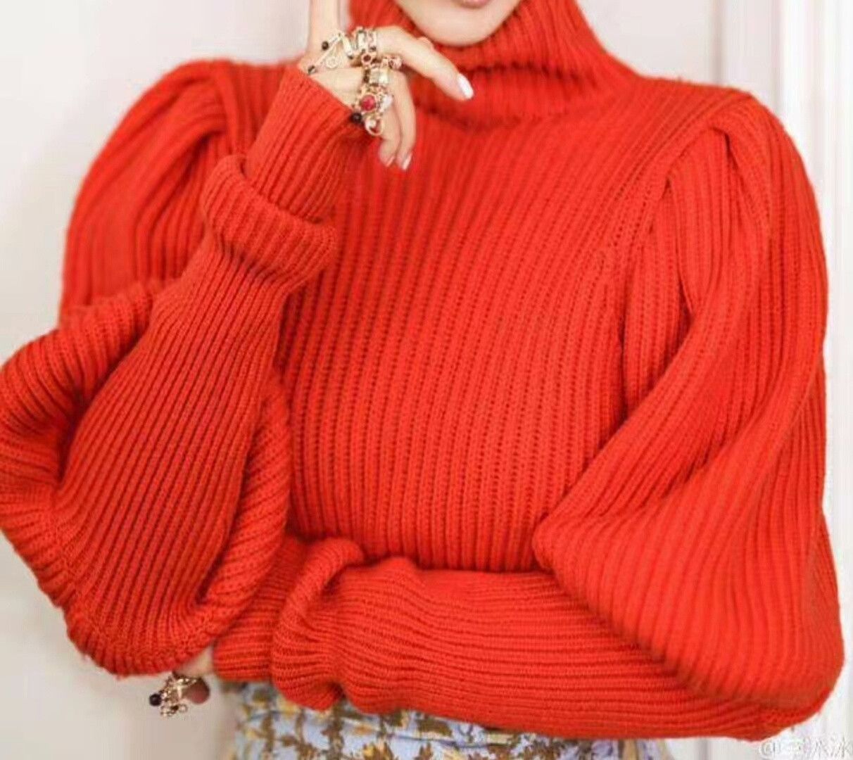 Dior dior orange high-neck wool sweater Size US S / EU 44-46 / 1 - 3 Thumbnail