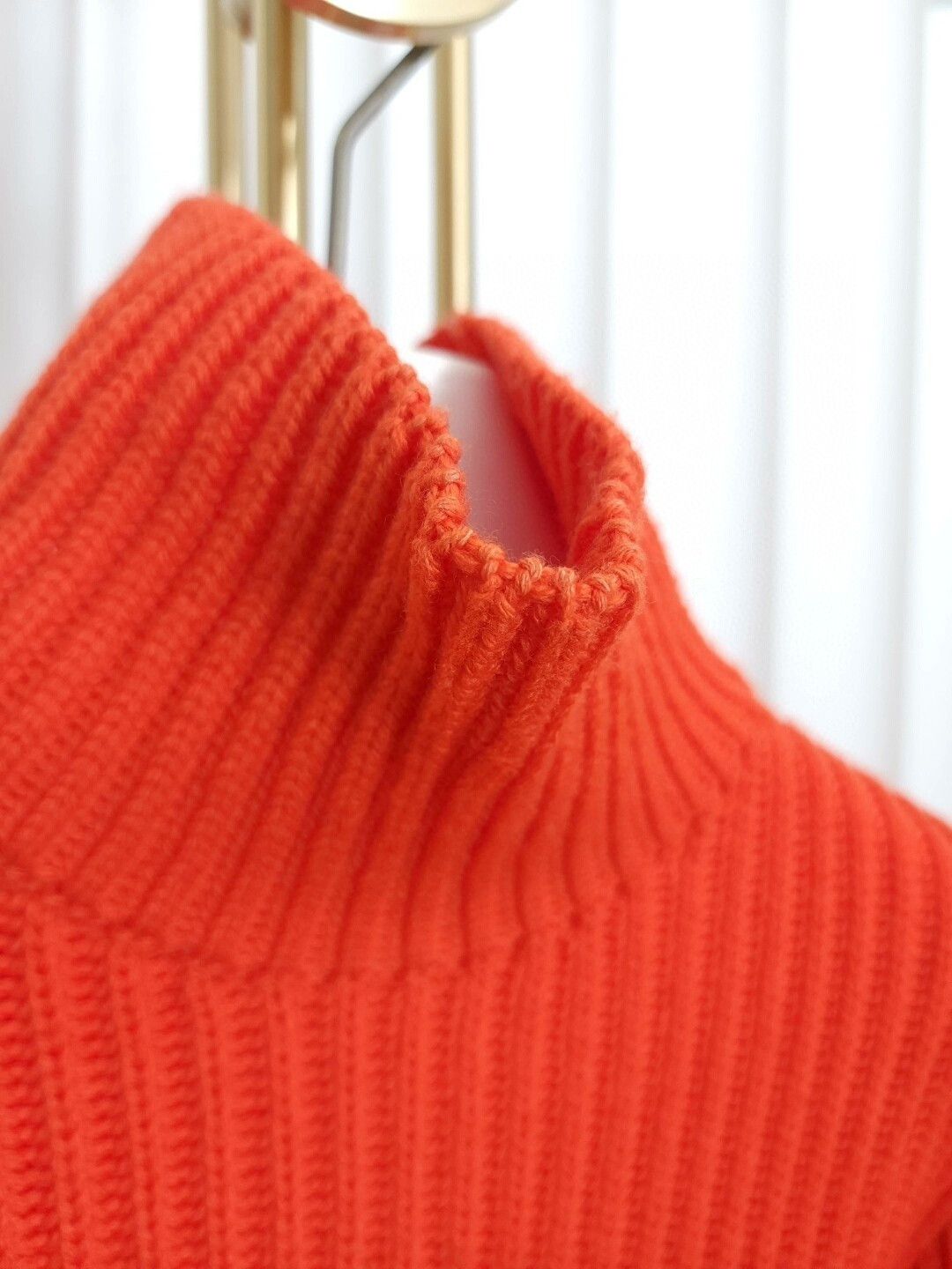 Dior dior orange high-neck wool sweater Size US S / EU 44-46 / 1 - 8 Thumbnail