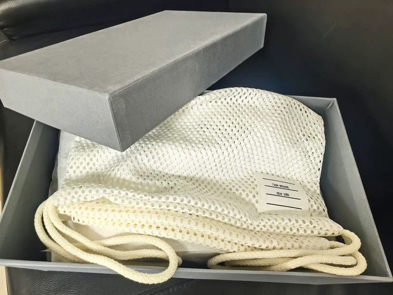 Thom Browne THOM BROWNE Men's Gray Lace-Up Sneakers Size US 10.5 / EU 43-44 - 7 Thumbnail