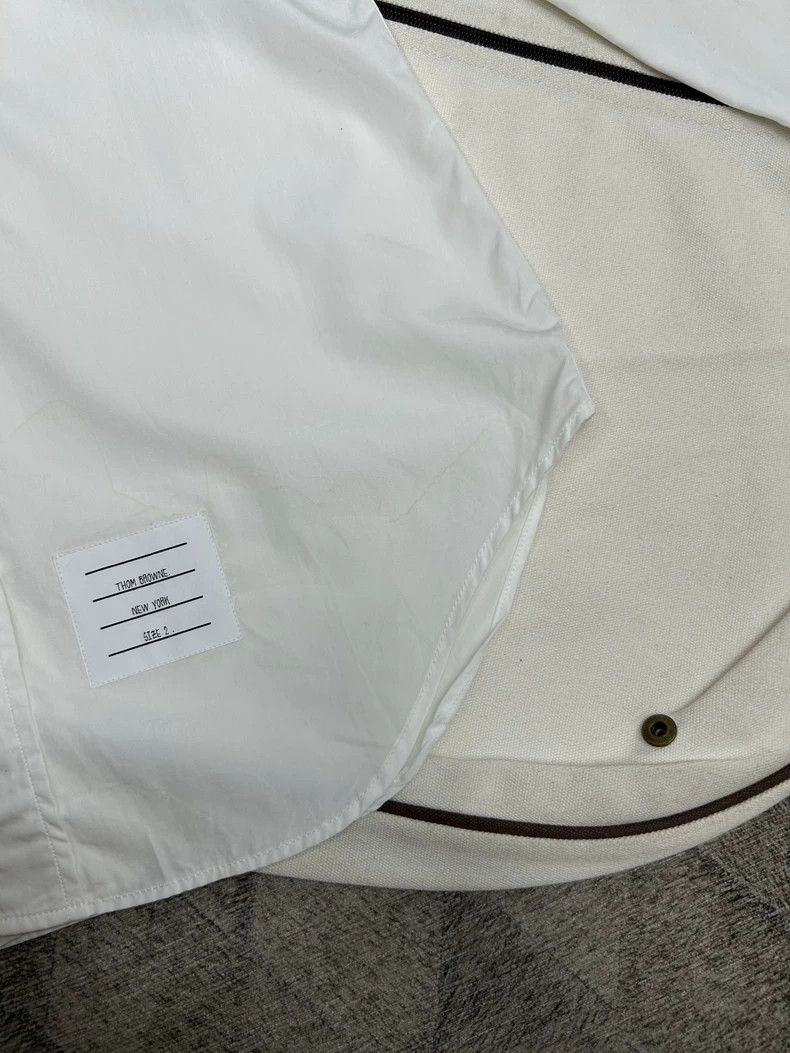 Thom Browne Thom Browne 24SS Ribbon White Shirt Size US S / EU 44-46 / 1 - 6 Thumbnail