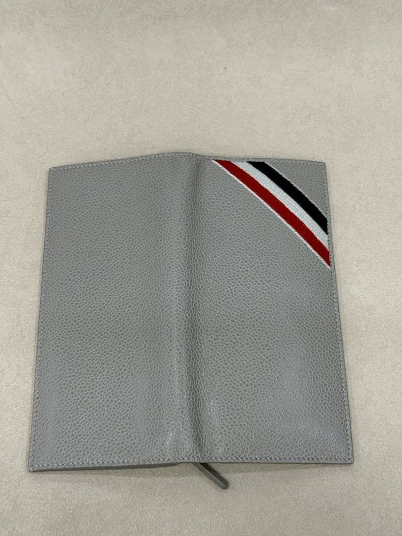 Thom Browne Thom Browne Gray Long Lychee Pattern Wallet Size ONE SIZE - 3 Thumbnail