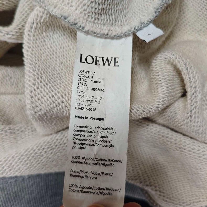 Loewe Loewe Gray Logo Embroidered Sweatshirt Size US L / EU 52-54 / 3 - 4 Thumbnail