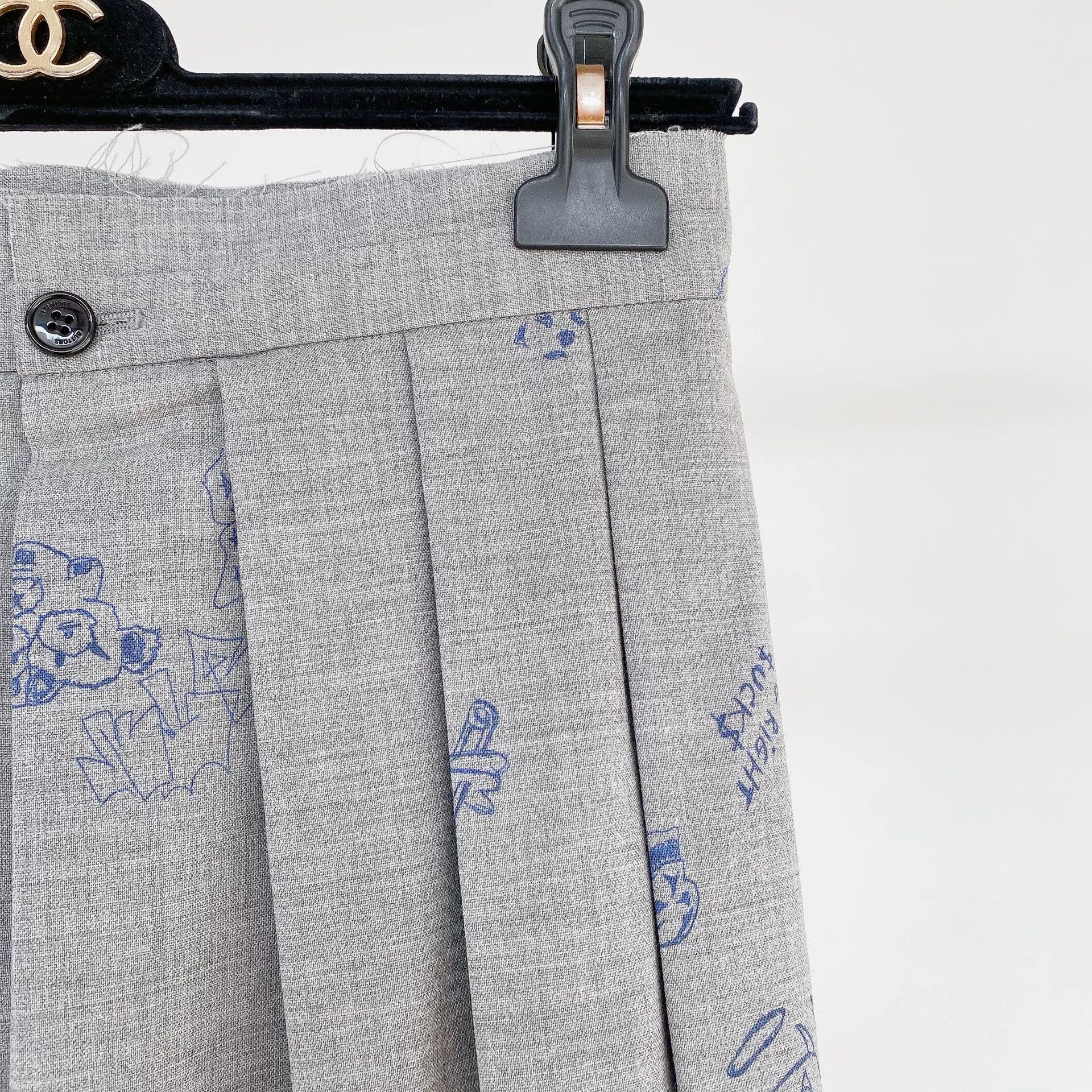 Vetements Vetements Gray Pleated Skirt S Size US 26 / EU 42 - 4 Thumbnail