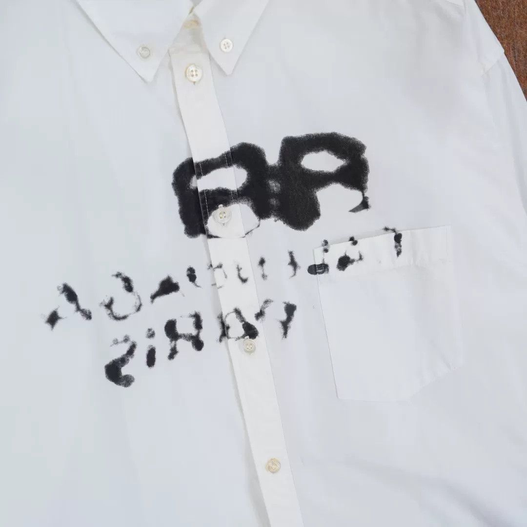Balenciaga Balenciaga White Ink Letter Shirt Size US M / EU 48-50 / 2 - 4 Thumbnail