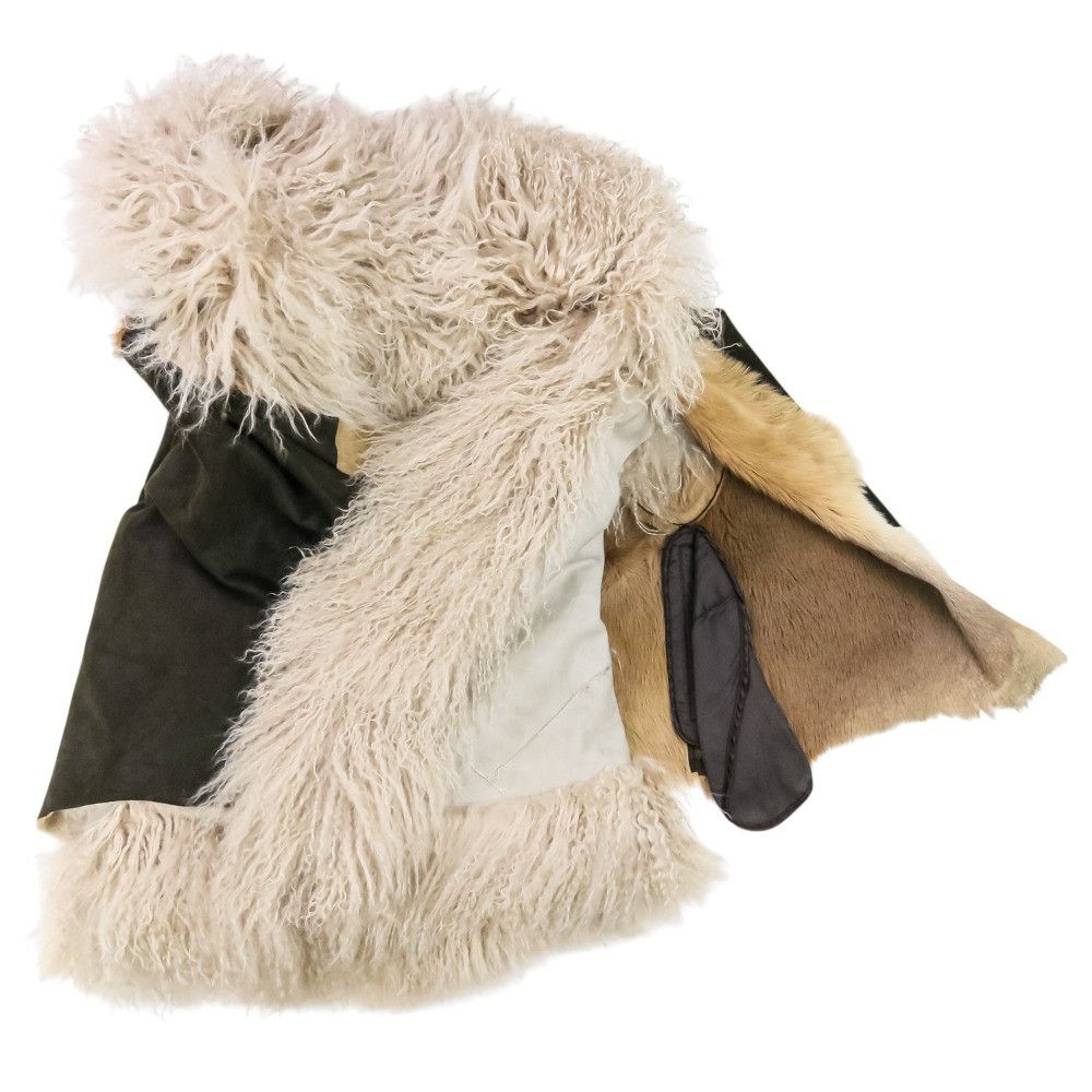 Other Other IF SIX WAS NINE BRONDY Lamb Fur Kangaroo Leather 2way Vest Jacket Leather Outerwear DUTY FREE for USA Size ONE SIZE - 8 Thumbnail
