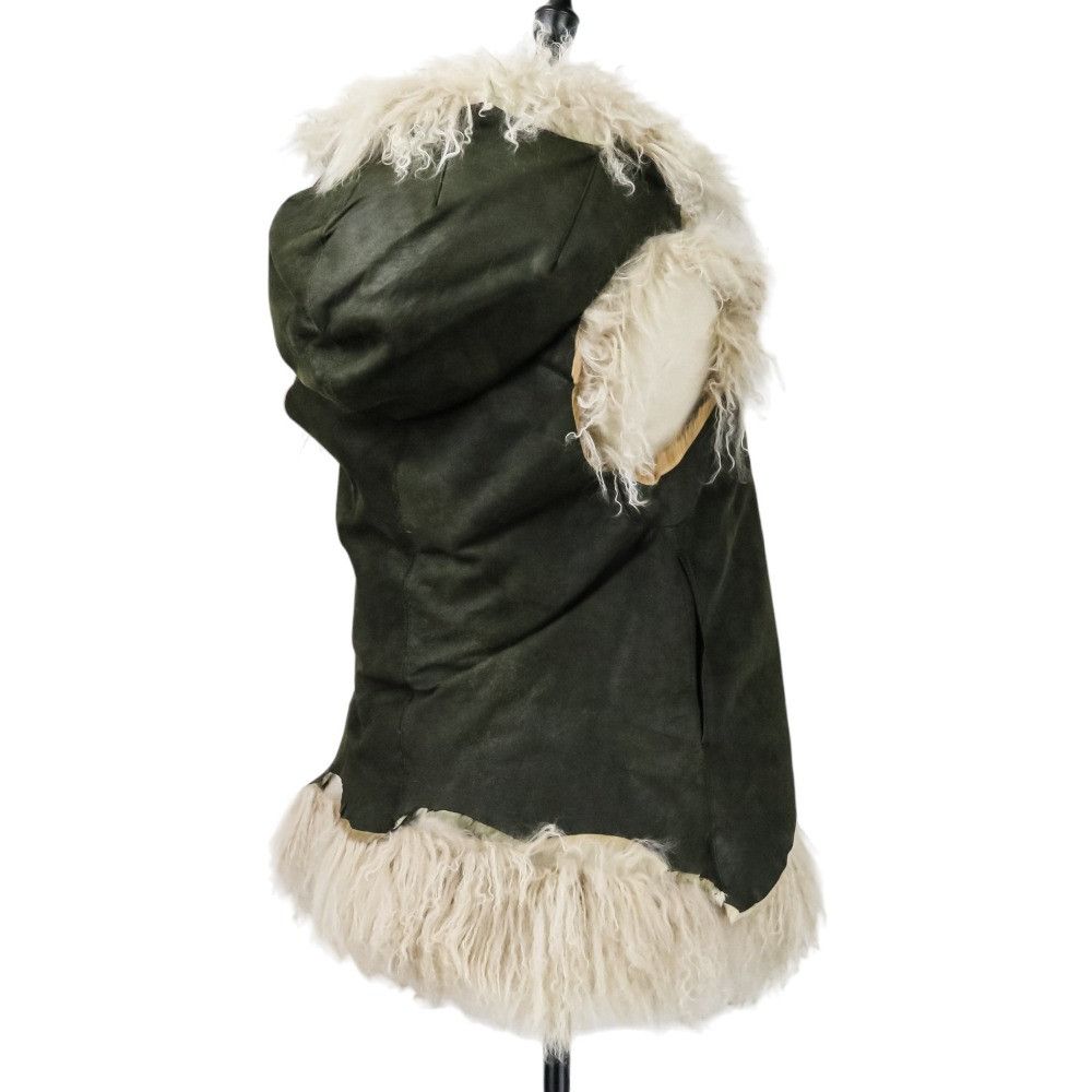 Other Other IF SIX WAS NINE BRONDY Lamb Fur Kangaroo Leather 2way Vest Jacket Leather Outerwear DUTY FREE for USA Size ONE SIZE - 6 Thumbnail