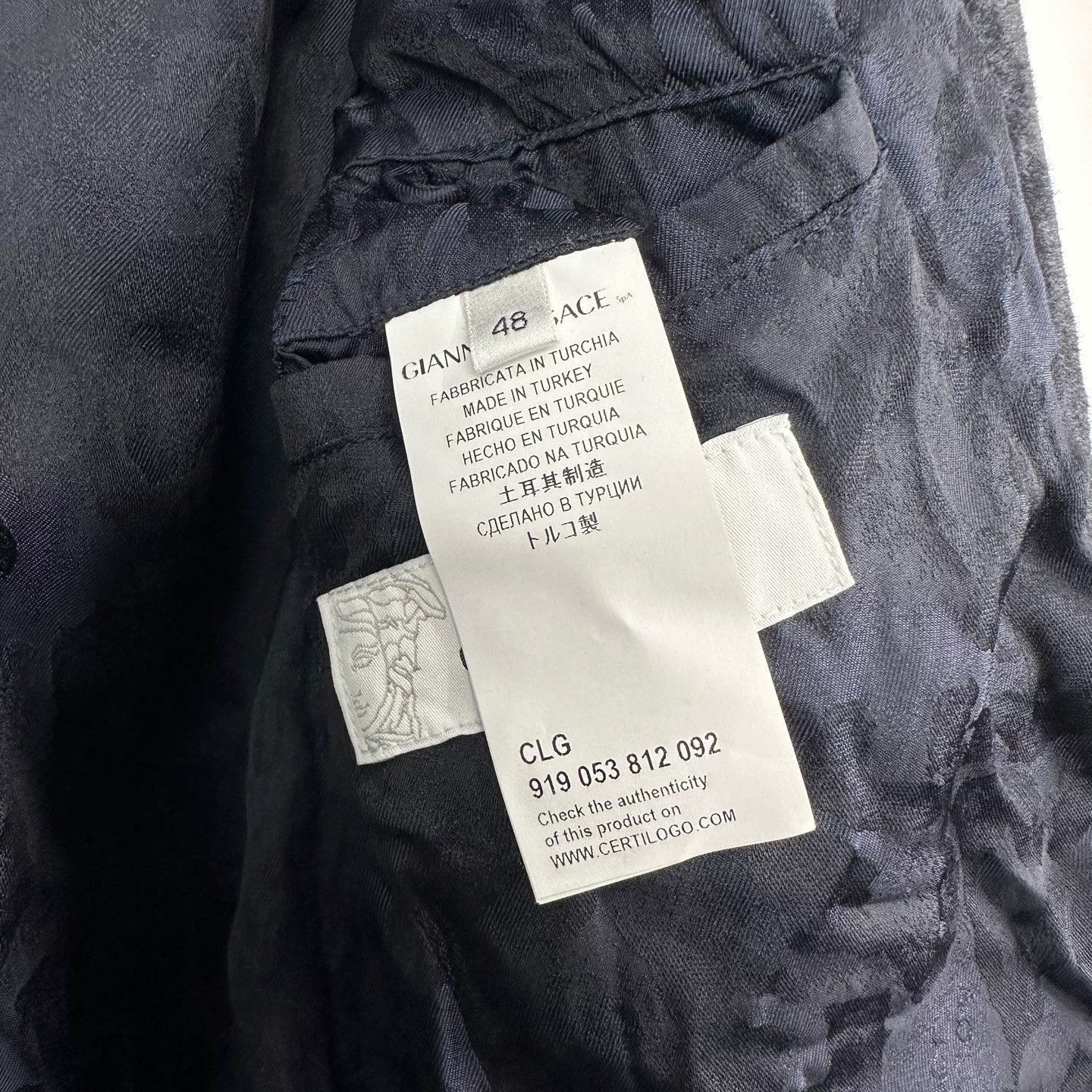 Versace Versace Cowhide Casual Jacket 48 Size US L / EU 52-54 / 3 - 6 Thumbnail
