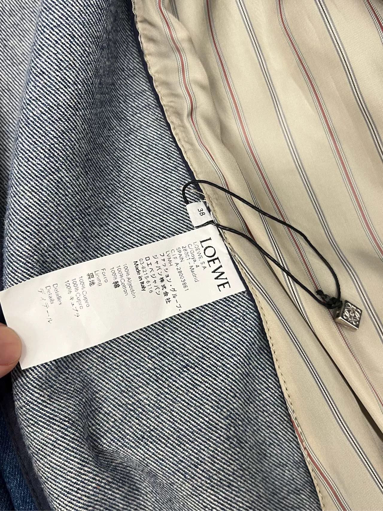 Loewe LOEWE Denim Jacket Size 38 Size US L / EU 52-54 / 3 - 4 Thumbnail