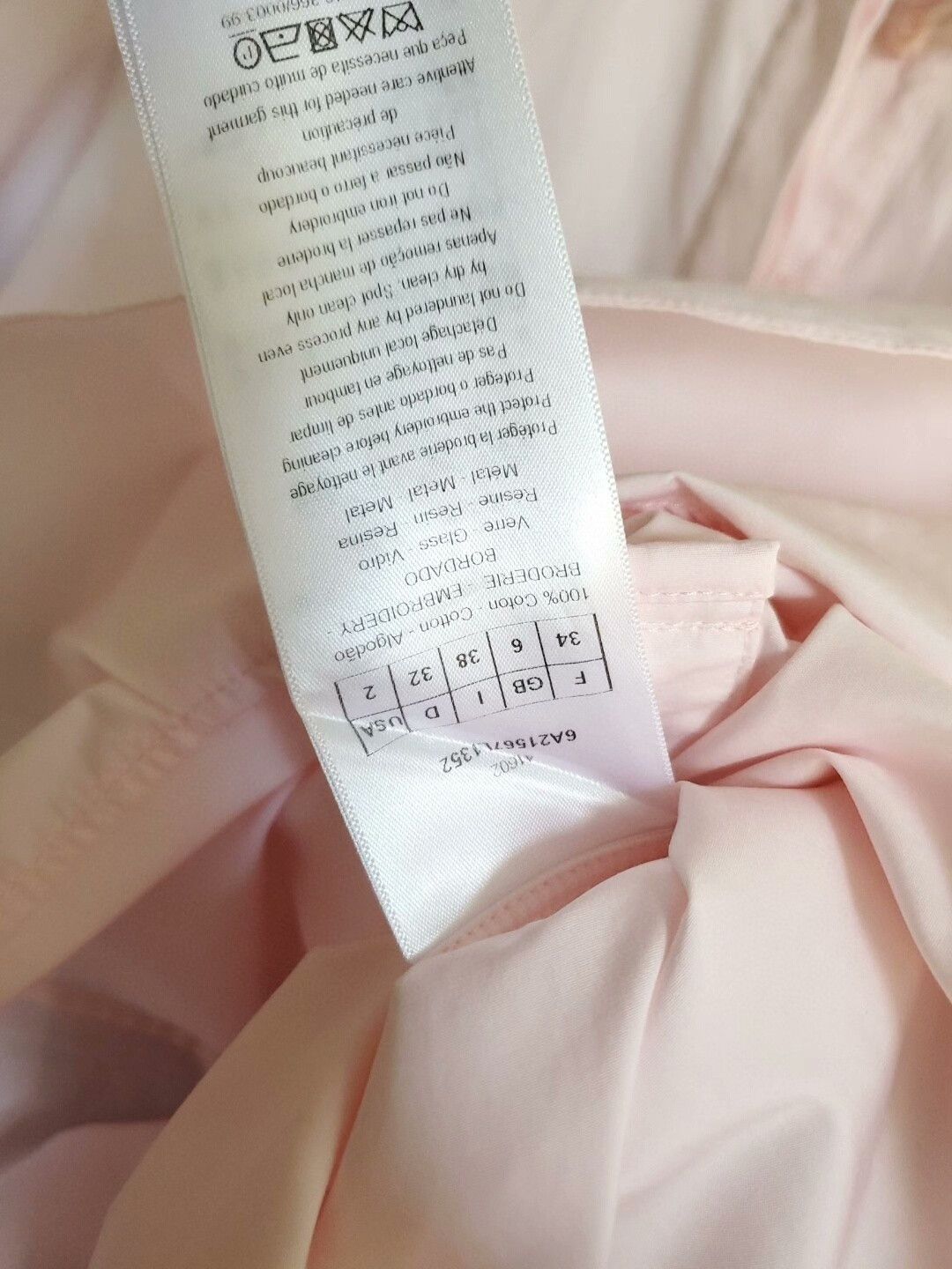 Dior pink shirt dress with diamond bee detail Size US M / EU 48-50 / 2 - 3 Thumbnail