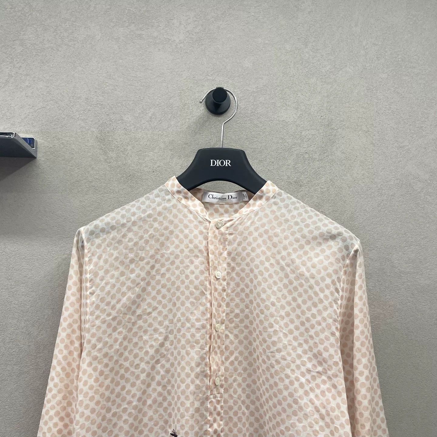 Dior pink polka dot long sleeve shirt by dior Size US M / EU 48-50 / 2 - 4 Thumbnail