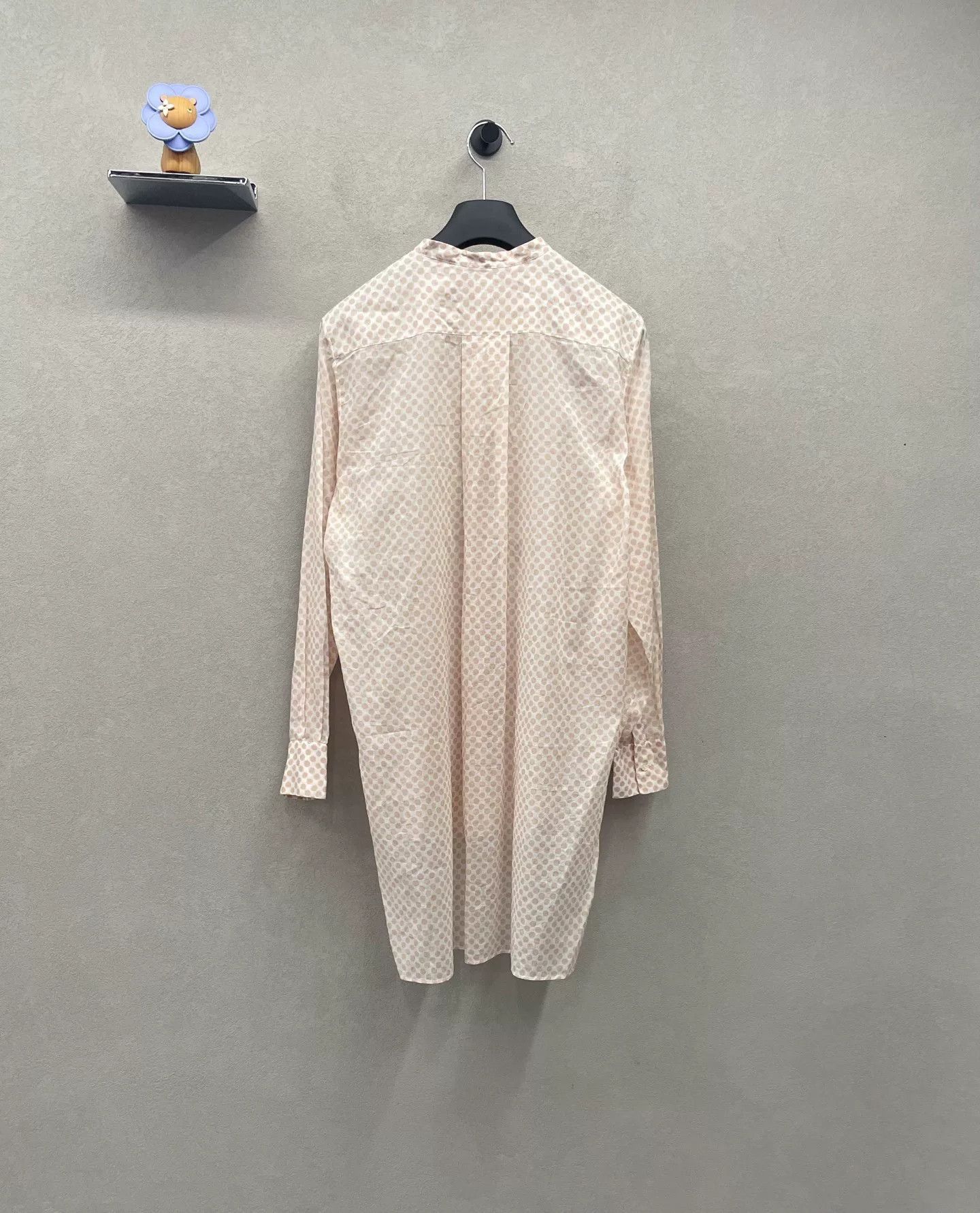 Dior pink polka dot long sleeve shirt by dior Size US M / EU 48-50 / 2 - 2 Thumbnail