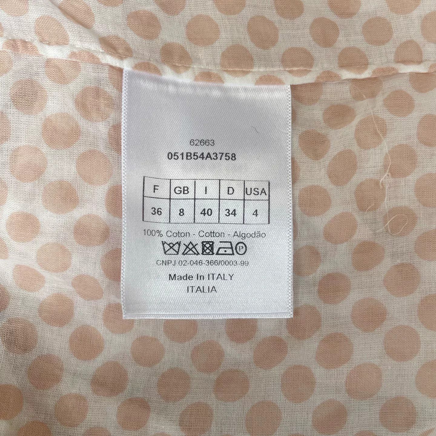 Dior pink polka dot long sleeve shirt by dior Size US M / EU 48-50 / 2 - 6 Thumbnail