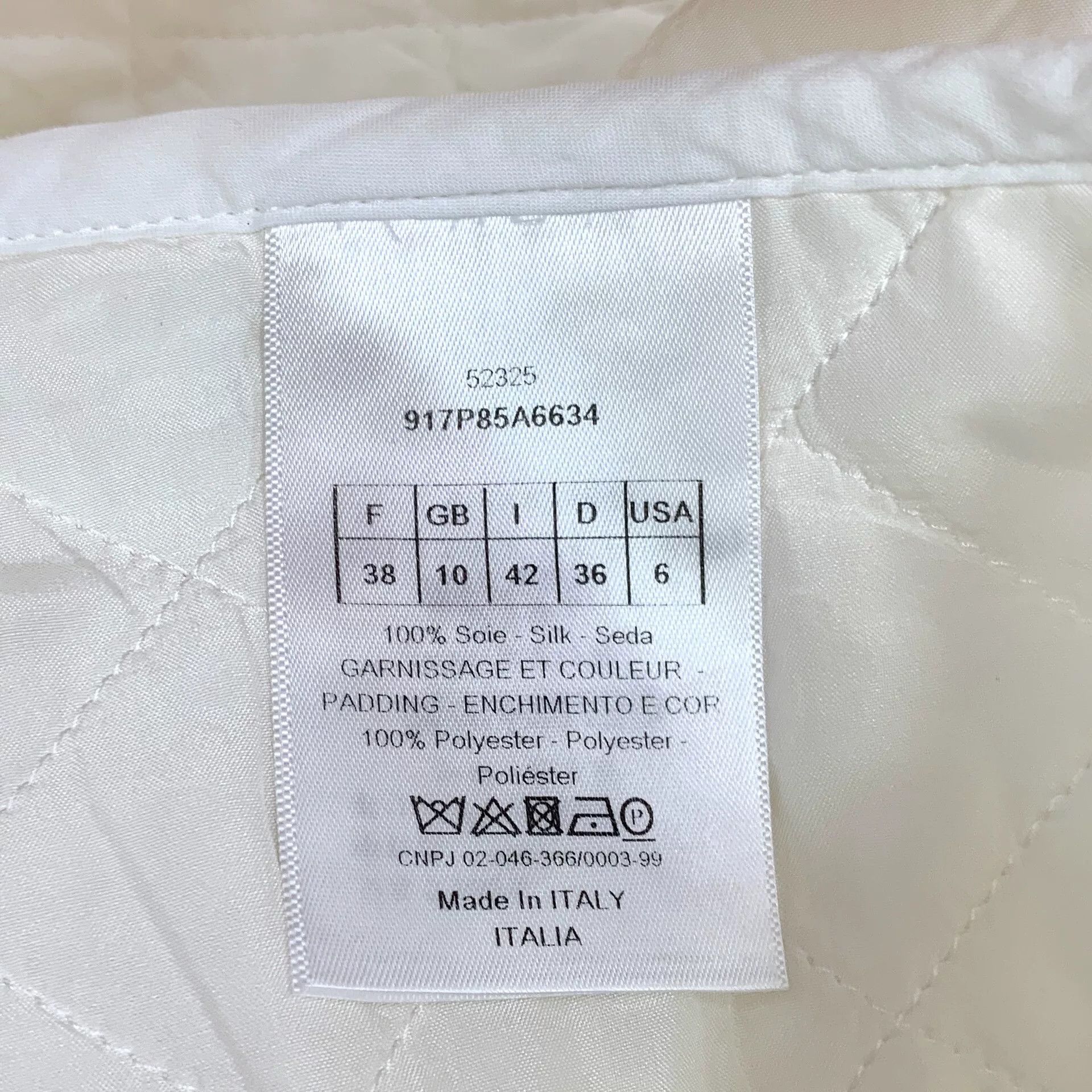 Dior Dior White Diamond Pattern Silk Shorts Size US 38 / EU 54 - 6 Thumbnail