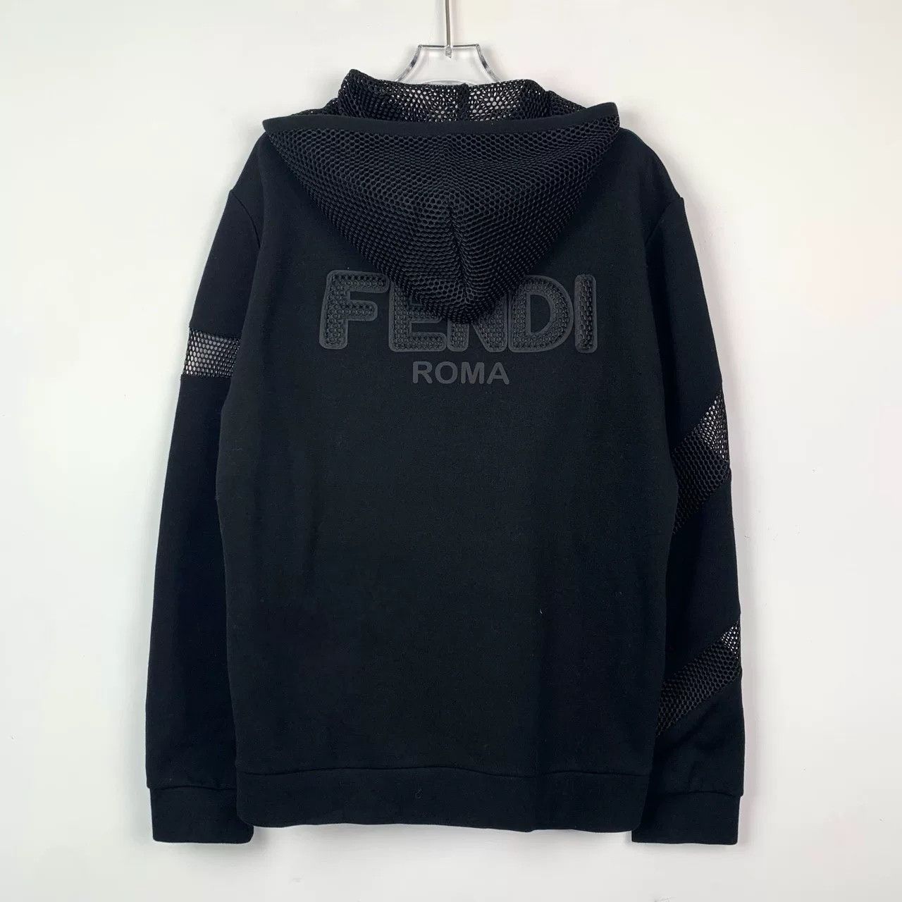 Fendi fendi black logo hooded sweatshirt size l Size US L / EU 52-54 / 3 - 2 Thumbnail