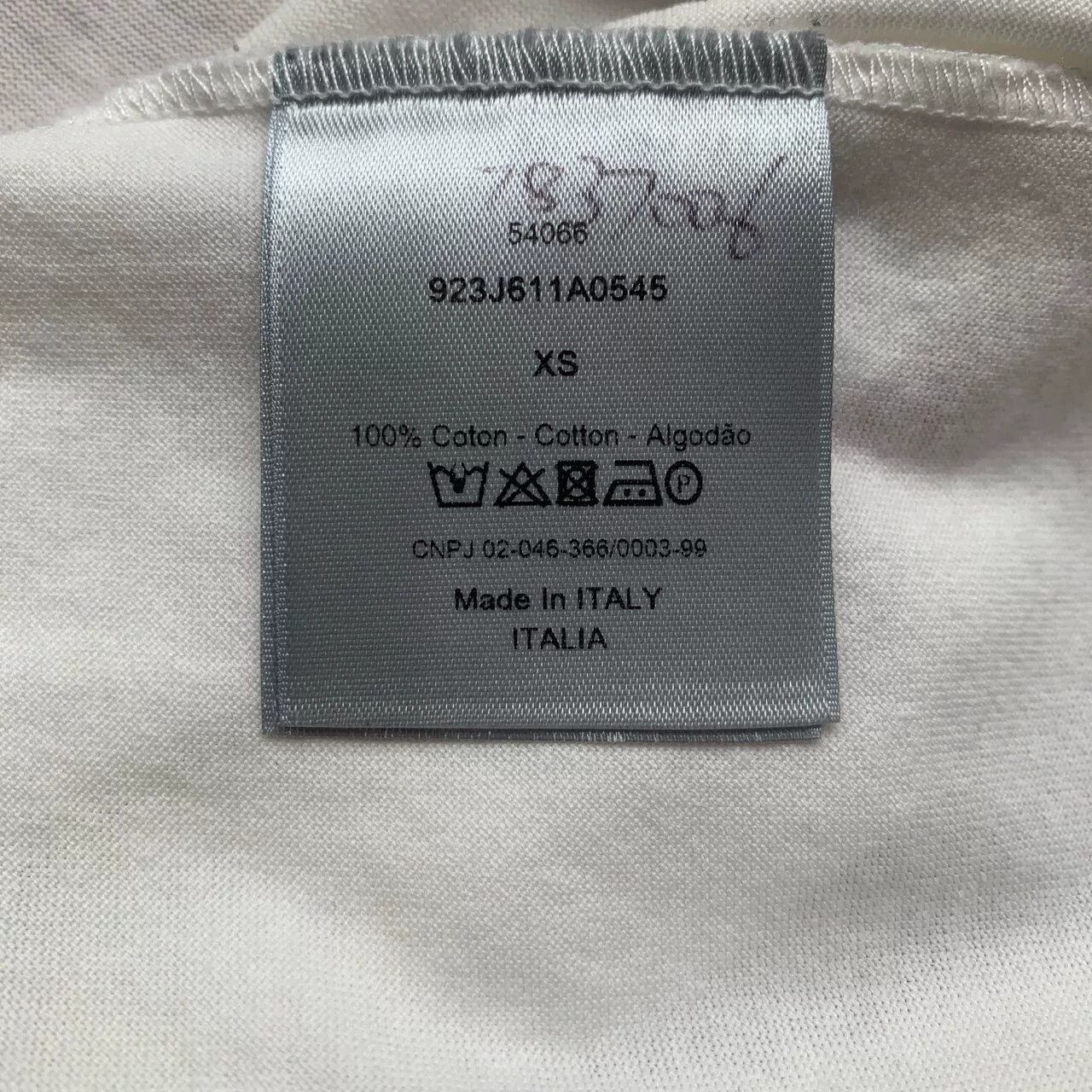 Dior white logo embroidered cotton t-shirt for men Size US XS / EU 42 / 0 - 7 Thumbnail