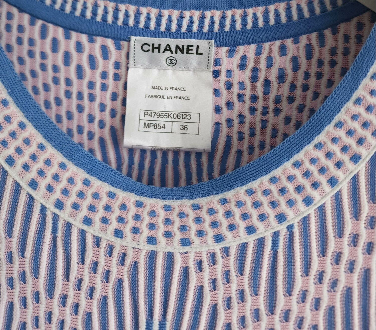 Chanel chanel blue and white striped knit top Size US S / EU 44-46 / 1 - 3 Thumbnail