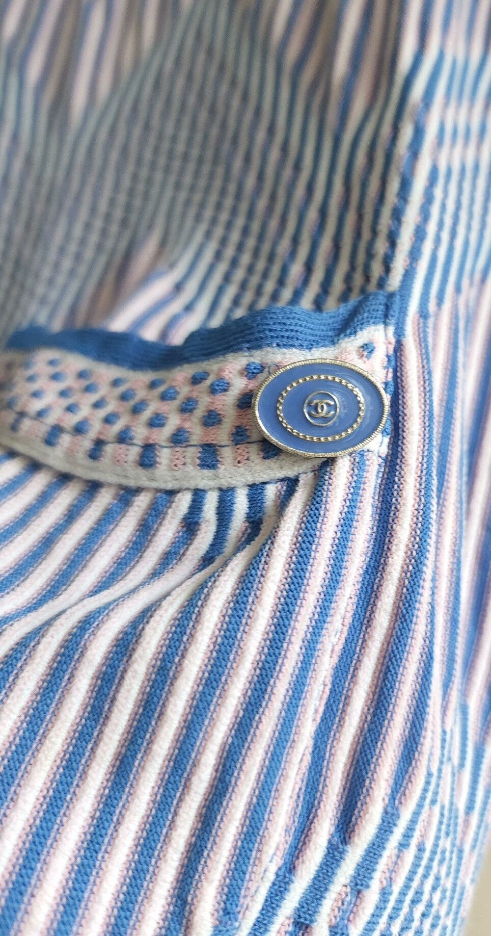 Chanel chanel blue and white striped knit top Size US S / EU 44-46 / 1 - 6 Thumbnail