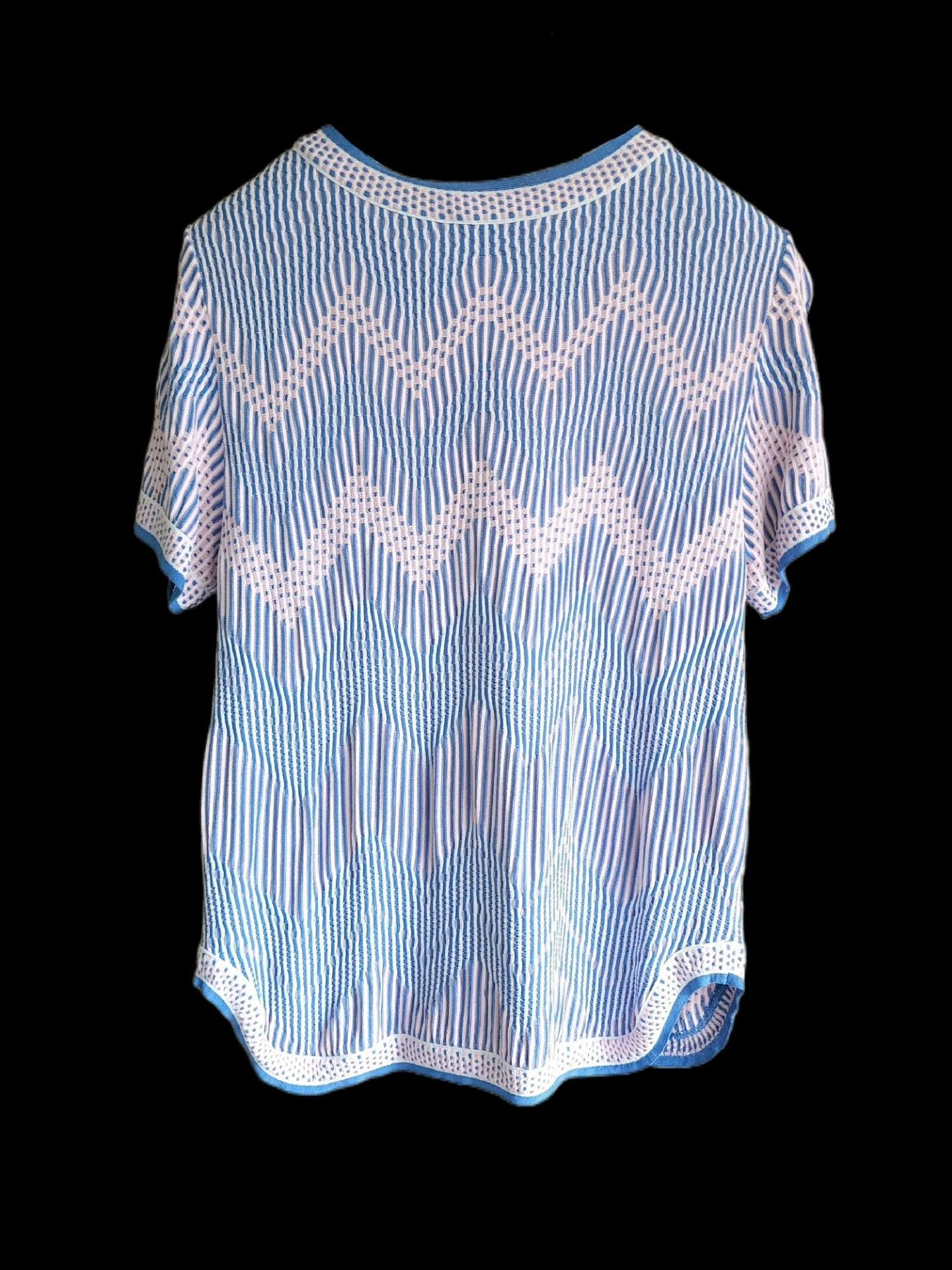 Chanel chanel blue and white striped knit top Size US S / EU 44-46 / 1 - 2 Thumbnail