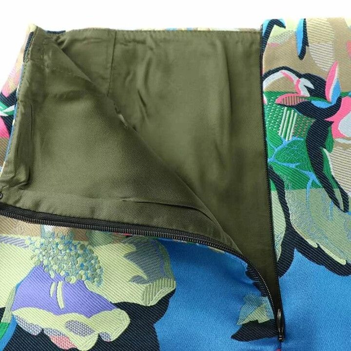 Dries Van Noten floral print silk blend midi skirt Size US 36 / EU 52 - 6 Thumbnail