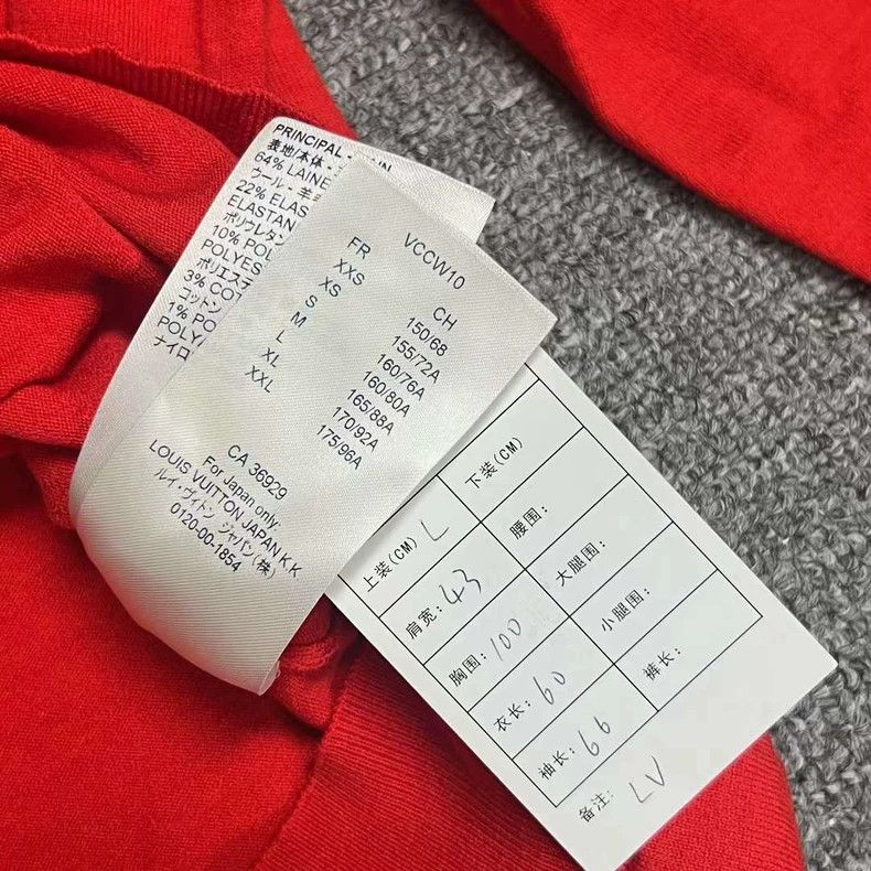 Louis Vuitton Louis Vuitton Red Turtleneck Sweater L Size US L / EU 52-54 / 3 - 4 Thumbnail