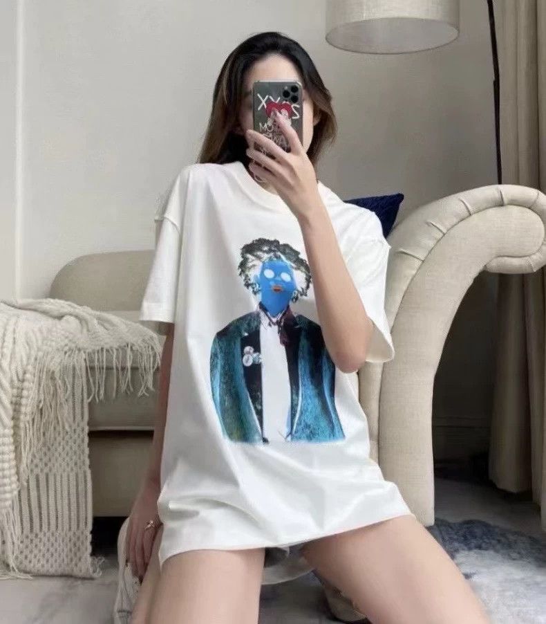 Louis Vuitton LV White Neon Portrait Short Sleeve Size US XL / EU 56 / 4 - 7 Thumbnail