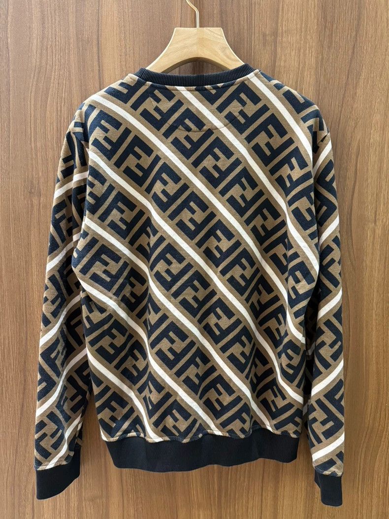 Fendi FENDI Classic FF Logo Sweatshirt Size US XL / EU 56 / 4 - 2 Thumbnail