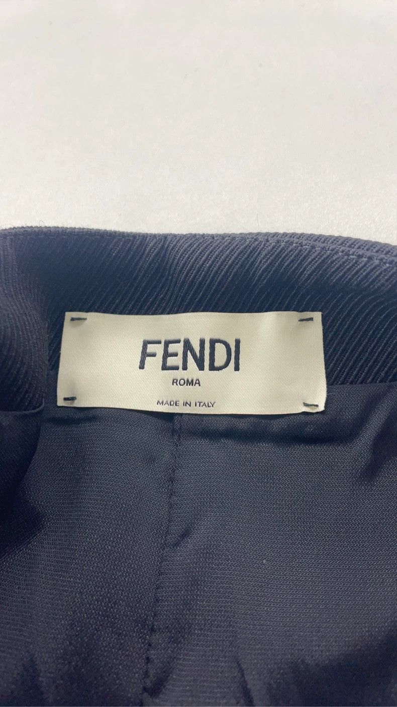 Fendi Fendi Black Double-Breasted Skirt Size US 36 / EU 52 - 3 Thumbnail