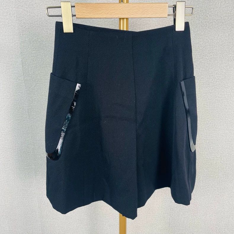 Fendi Fendi Black Double-Breasted Skirt Size US 36 / EU 52 - 2 Thumbnail